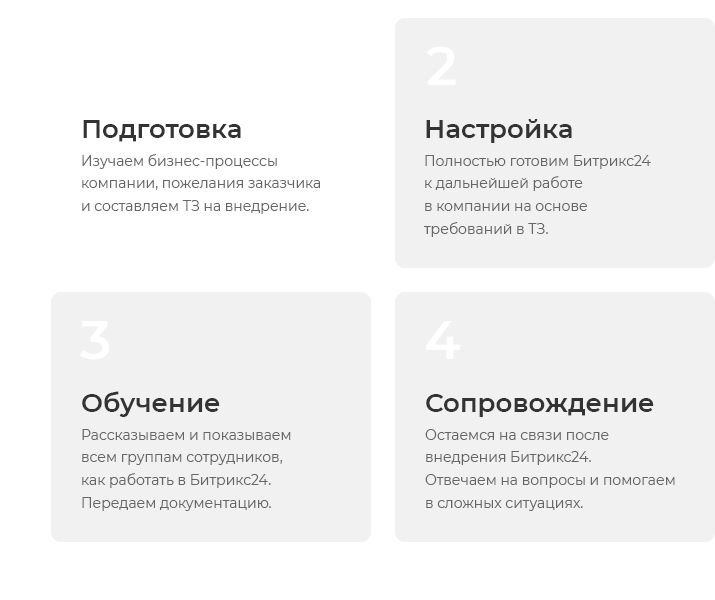 Этапы работы